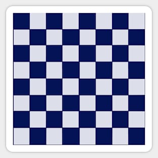 Minimal Checkerboard - Royal Blue Sticker